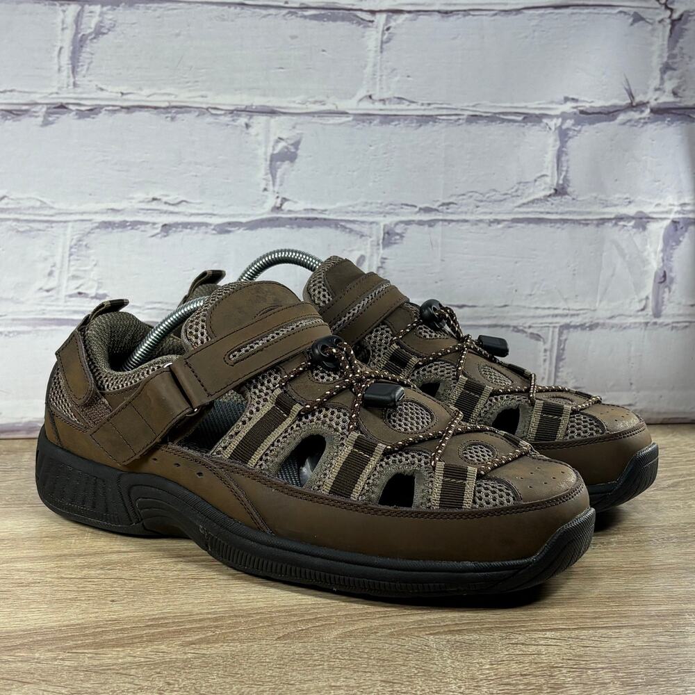 Orthofeet 573 Fisherman Sandals Men's 10 XX-Wide 6E Clearwater Walking Shoes